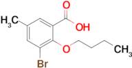 3-Bromo-2-butoxy-5-methylbenzoic acid