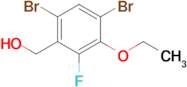 (4,6-Dibromo-3-ethoxy-2-fluorophenyl)methanol