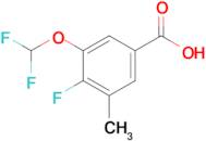 3-(Difluoromethoxy)-4-fluoro-5-methylbenzoic acid