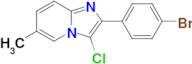 2-(4-Bromophenyl)-3-chloro-6-methylimidazo[1,2-a]pyridine