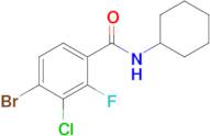 4-Bromo-3-chloro-N-cyclohexyl-2-fluorobenzamide