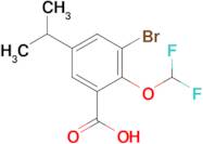 3-Bromo-2-(difluoromethoxy)-5-isopropylbenzoic acid