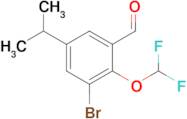 3-Bromo-2-(difluoromethoxy)-5-isopropylbenzaldehyde