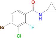 4-Bromo-3-chloro-N-cyclopropyl-2-fluorobenzamide
