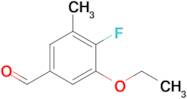 3-Ethoxy-4-fluoro-5-methylbenzaldehyde