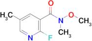 2-Fluoro-N-methoxy-N,5-dimethylnicotinamide