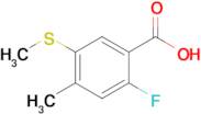 2-Fluoro-4-methyl-5-(methylthio)benzoic acid