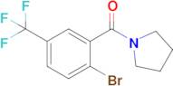 (2-Bromo-5-(trifluoromethyl)phenyl)(pyrrolidin-1-yl)methanone