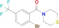 (2-Bromo-5-(trifluoromethyl)phenyl)(thiomorpholino)methanone