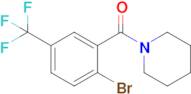 (2-Bromo-5-(trifluoromethyl)phenyl)(piperidin-1-yl)methanone