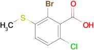 2-Bromo-6-chloro-3-(methylthio)benzoic acid