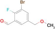 3-Bromo-2-fluoro-5-(methoxymethyl)benzaldehyde