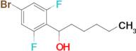 1-(4-Bromo-2,6-difluorophenyl)hexan-1-ol