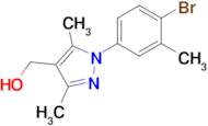 (1-(4-Bromo-3-methylphenyl)-3,5-dimethyl-1H-pyrazol-4-yl)methanol