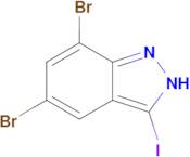 5,7-dibromo-3-iodo-2H-indazole