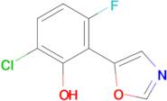 6-Chloro-3-fluoro-2-(oxazol-5-yl)phenol