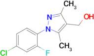 (1-(4-Chloro-2-fluorophenyl)-3,5-dimethyl-1H-pyrazol-4-yl)methanol