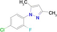 1-(4-Chloro-2-fluorophenyl)-3,5-dimethyl-1H-pyrazole