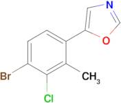 5-(4-Bromo-3-chloro-2-methylphenyl)oxazole