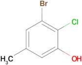 3-Bromo-2-chloro-5-methylphenol