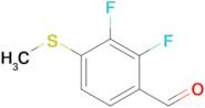 2,3-Difluoro-4-(methylthio)benzaldehyde