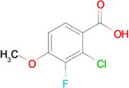 2-Chloro-3-fluoro-4-methoxybenzoic acid