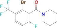 1-[2-Bromo-6-fluoro-3-(trifluoromethyl)benzoyl]piperidine