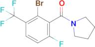 1-[2-Bromo-6-fluoro-3-(trifluoromethyl)benzoyl]pyrrolidine