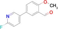 5-(6-Fluoropyridin-3-yl)-2-methoxy-benzaldehyde