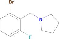 1-[(2-Bromo-6-fluorophenyl)methyl]pyrrolidine