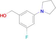 [3-Fluoro-5-(pyrrolidin-1-yl)phenyl]methanol