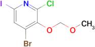 4-Bromo-2-chloro-6-iodo-3-(methoxymethoxy)pyridine