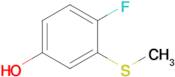 4-Fluoro-3-methylsulfanylphenol