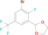 2-[3-Bromo-2-fluoro-5-(trifluoromethyl)phenyl]-1,3-dioxolane