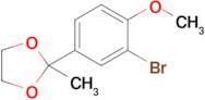 2-(3-Bromo-4-methoxyphenyl)-2-methyl-1,3-dioxolane