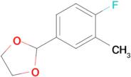 2-(4-Fluoro-3-methylphenyl)-1,3-dioxolane