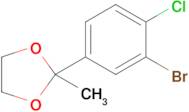 2-(3-Bromo-4-chlorophenyl)-2-methyl-1,3-dioxolane