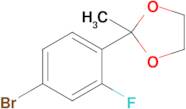 2-(4-Bromo-2-fluorophenyl)-2-methyl-1,3-dioxolane