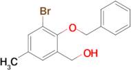 (2-Benzyloxy-3-bromo-5-methyl-phenyl)-methanol