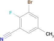 3-Bromo-2-fluoro-5-methylbenzonitrile