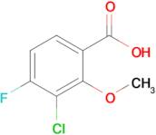 3-Chloro-4-fluoro-2-methoxybenzoic acid