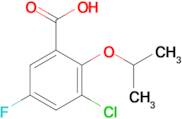 3-Chloro-5-fluoro-2-(propan-2-yloxy)benzoic acid