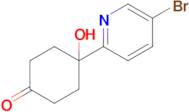 1-(5-Bromopyridin-2-yl)-4-oxocyclohexan-1-ol