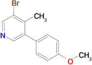 3-Bromo-5-(4-methoxyphenyl)-4-methylpyridine