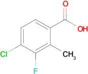 4-Chloro-3-fluoro-2-methylbenzoic acid
