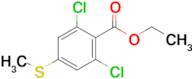 2,6-Dichloro-4-(methylsulfanyl)benzoic acid ethyl ester