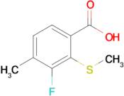 3-Fluoro-4-methyl-2-(methylsulfanyl)benzoic acid