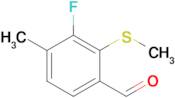 3-Fluoro-4-methyl-2-(methylthio)benzaldehyde