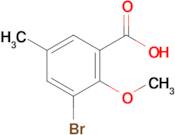 3-Bromo-2-methoxy-5-methylbenzoic acid