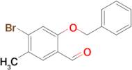 2-(Benzyloxy)-4-bromo-5-methylbenzaldehyde